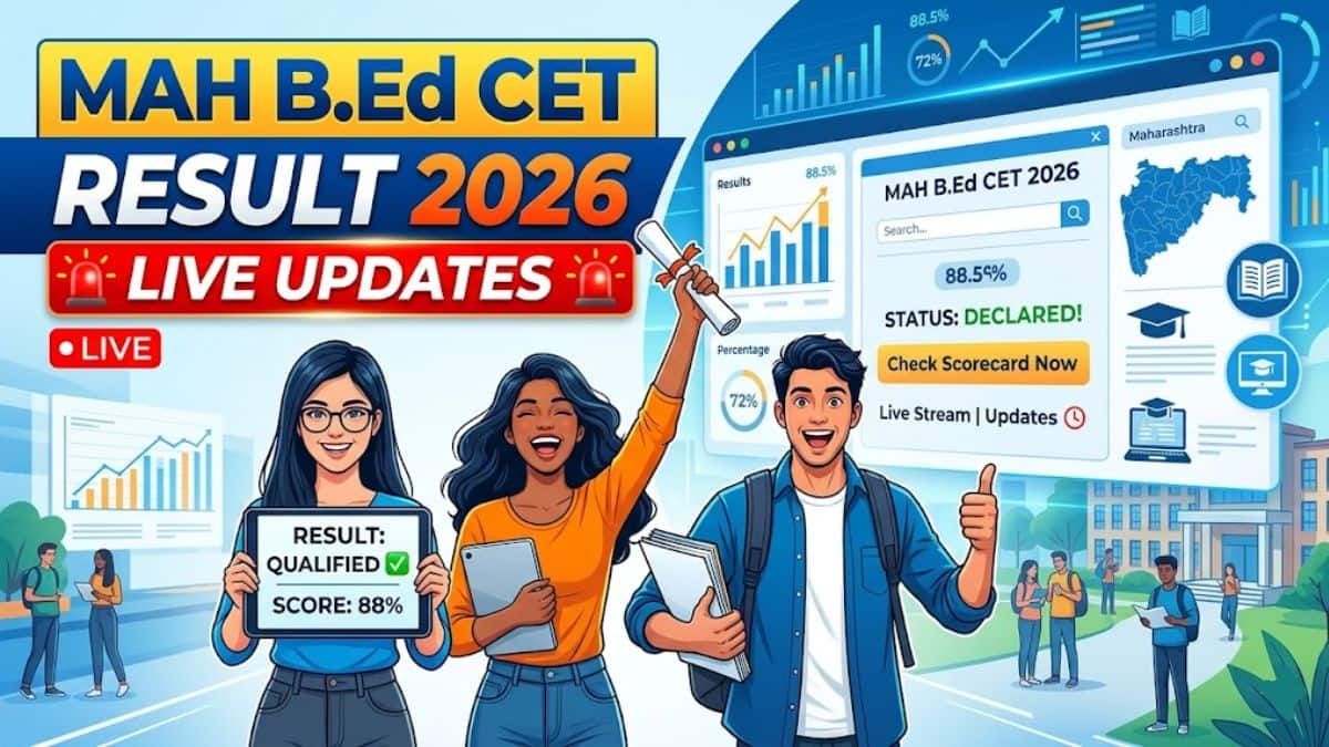 MAH B.Ed CET Results 2026 Live Updates: Scorecard@cetcell.mahacet.org, Merit List, Cutoff